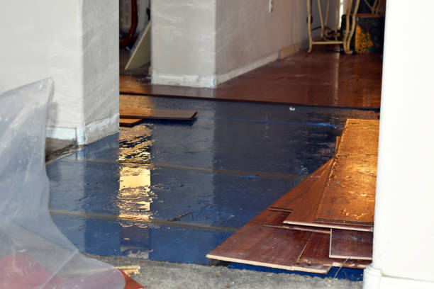 Professional Burst Pipe Cleanup technician working in Breezy Point, NY